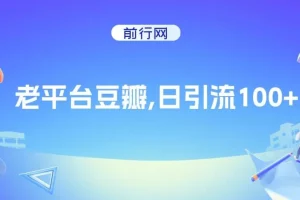 豆瓣日引流100+方法
