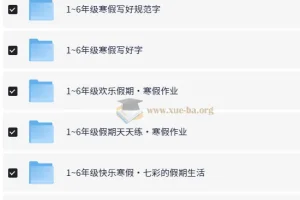 小学到初中寒假教辅资料汇总