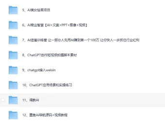 AI变现实战案例教程合集