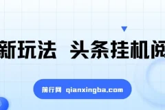 头条挂机阅读项目：全自动操作，小白轻松上手