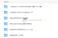 西西单词速记课堂资料合集：涵盖考研、四六级等词汇