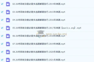 2026考研政治石磊“雷必雷”选择题解题技巧精讲