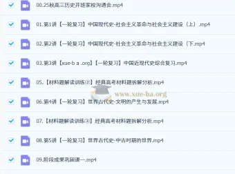 王海萌2026高三高考历史一轮暑假班与秋季班课程