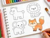 3-12岁儿童创意线描绘画教程