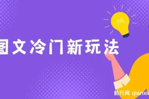 图文冷门玩法搭配AI上传项目解析