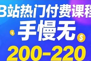 B站热门付费课程200 – 220合集