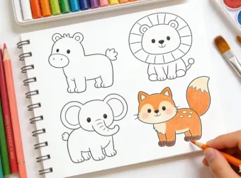 3-12岁儿童创意线描绘画教程