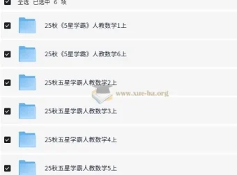 小学数学5星学霸人教版资料