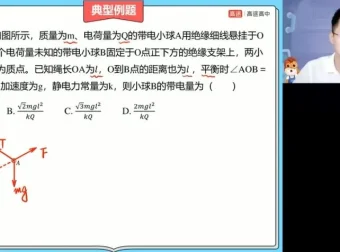 张展博高二物理秋季系统班：电场、电路、动量与光学全解析