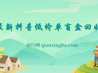 抖音低价单盲盒回收项目：高发货率与稳定收益