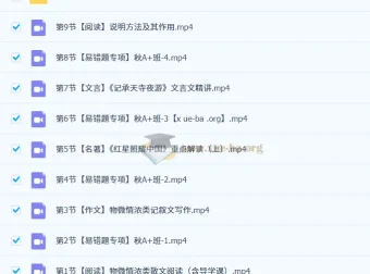 初二初中语文培训班（全国通用版）-周立昕