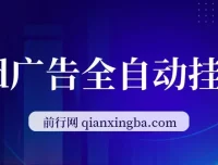 AD广告全自动挂机项目：可矩阵放大收益