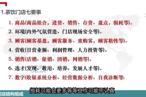 茶饮连锁门店线上精细化运营课程