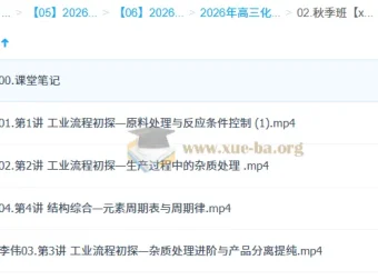 李伟高三高考化学一轮A+尖端秋季班