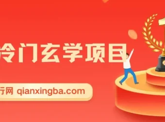 冷门玄学项目课程：零成本高收益