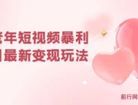 中老年短视频变现项目玩法，小白可上手