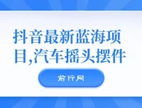 抖音汽车摇头摆件项目：无门槛0基础操作的蓝海商机