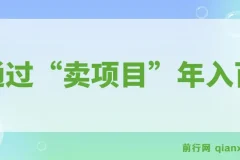 普通人“卖项目”逆袭，年入百万不是梦