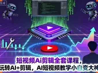 短视频AI剪辑全套课程：小白变大神