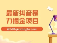 抖音暴力掘金项目：日涨万粉，一单变现500+