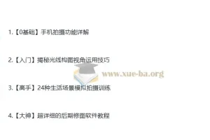 贾树森手机摄影高手课程