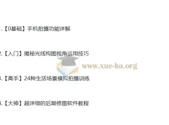 贾树森手机摄影高手课程