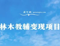 林木教辅变现项目：教引流变现，附资料资源