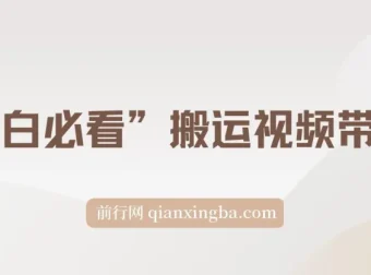 小白必看：搬运视频带货玩法，纯自然流日入千元