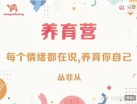 丛非从《每个情绪都在说：养育你自己》养育营课程