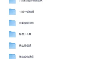 美女健身必备：瑜伽课程七大系列合集