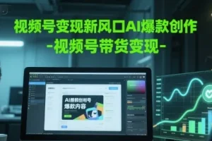 视频号AI创作与变现实战课程