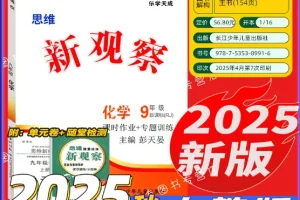 九年级化学《思维新观察》上下册资料