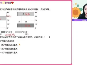 高二地理暑假班：王群精讲陆地水、洋流与地球运动