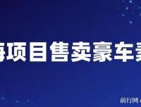 售卖豪车素材项目：全套引流流程，实现高转化变现