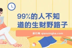 揭秘鲜为人知的生财野路子：卖项目赚钱