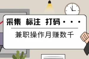 线上数据采集、标注、打码兼职教程