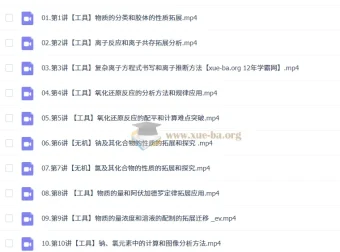 高中化学郑瑞S班暑假班与秋季班课程