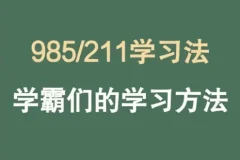 985逆袭学习方法与提分经验分享