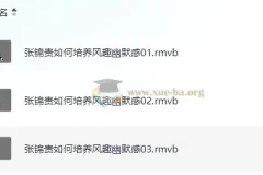 张锦贵《如何培养风趣幽默感》课程