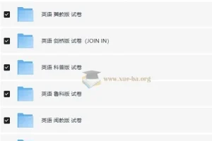 小学英语各年级上下册全版本教辅试卷及同步专项资料合集