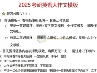 2025考研英语一、二大小作文万能模板资料