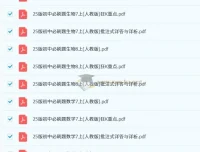 2025版初中必刷题全科多版本