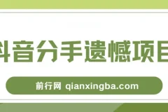 自媒体抖音分手遗憾私域项目拆解课程