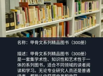 《甲骨文系列精品图书》300册合集