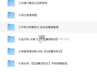 育儿必备：大嘴飞《思维大课包》启蒙系列亲子课程