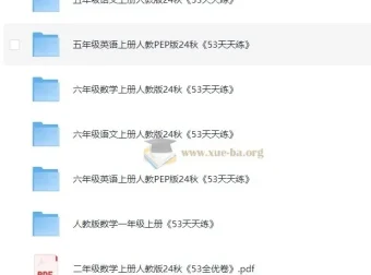 2024秋 53天天练（涵盖多学科多年级）