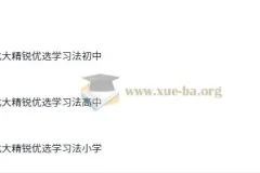 北大精锐优选学习法（小学、初中、高中全学段适用）