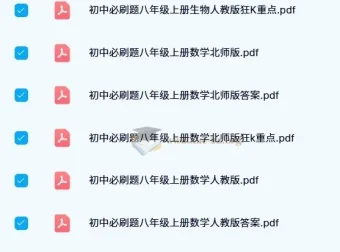 2024版初中必刷题