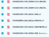 初中实验班提优训练