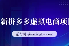 拼多多虚拟电商项目：自动化无人成交，单店月入3000可批量放大